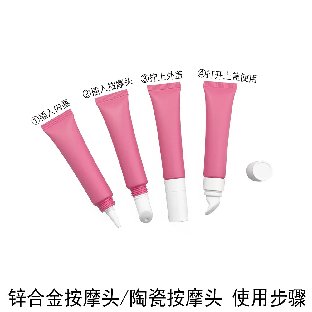 New 15ml Custom Empty Eye Cream Lip Scrub Oil Balm Tube Lipgloss Containers Soft Plastic Tube Squeeze Cosmetic Packaging Tube