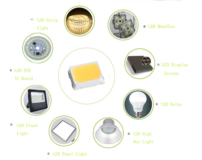 Супер яркий 5730 SMD Epistar Epileds Sanan Chip SMD5730 0 5 W 3500K теплый белый 5630 светодиодный Диод для подвесного