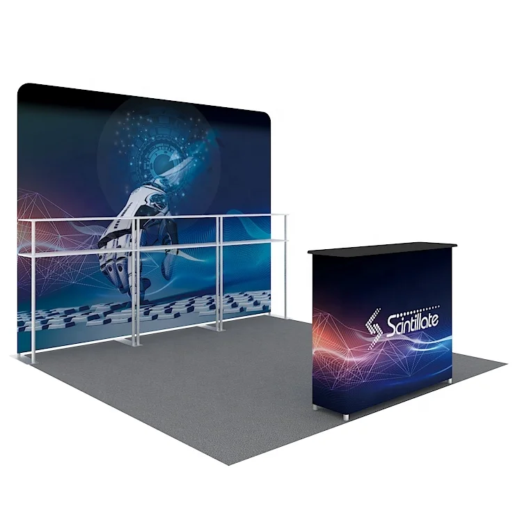 Портативная Алюминиевая многоразовая 10x10 Современная Модульная стенд для торговой выставки