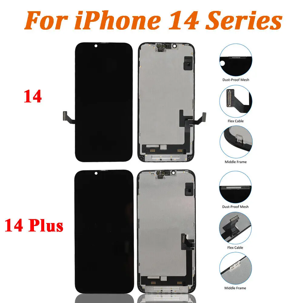 Wholesale OEM LCD Touch Screen  Incell LCD For iPhone 14 14 Plus LCD Display Touch screen Digitizer Replacement Lot