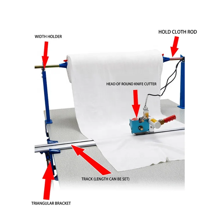 Fabric End Roll Cutting Machine Electric Scissor Cutter Textile End Cutter