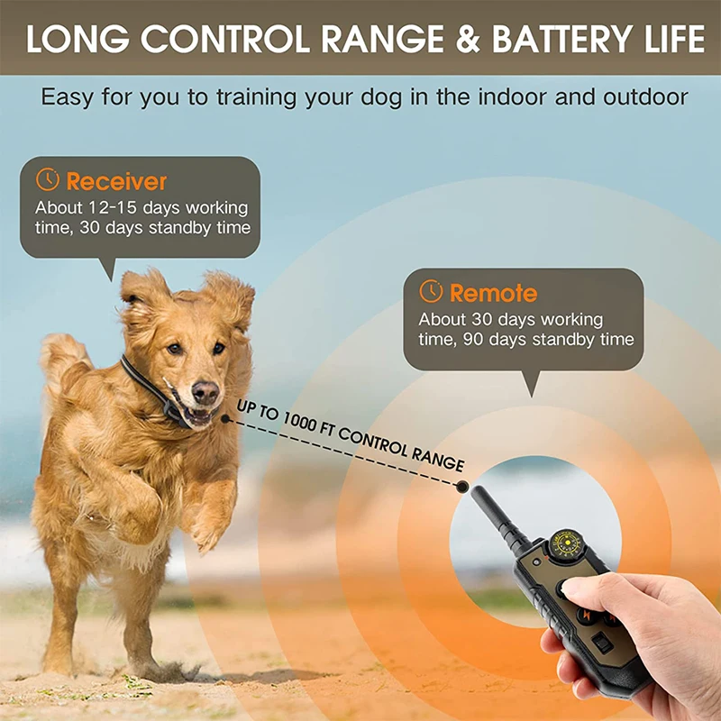 ipetdog training dog collar Electric remote control dog training collar 2024