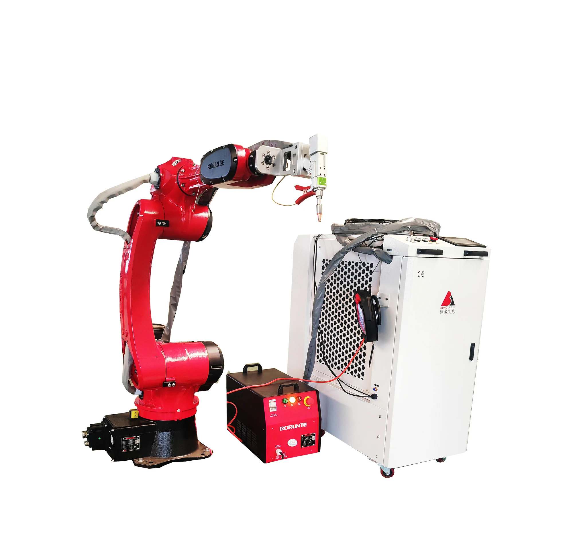 automatic cobot lazer welder with robot arm 6axis 3000w 2000w 1500w robotic fiber laser steel metal welding cladding machine