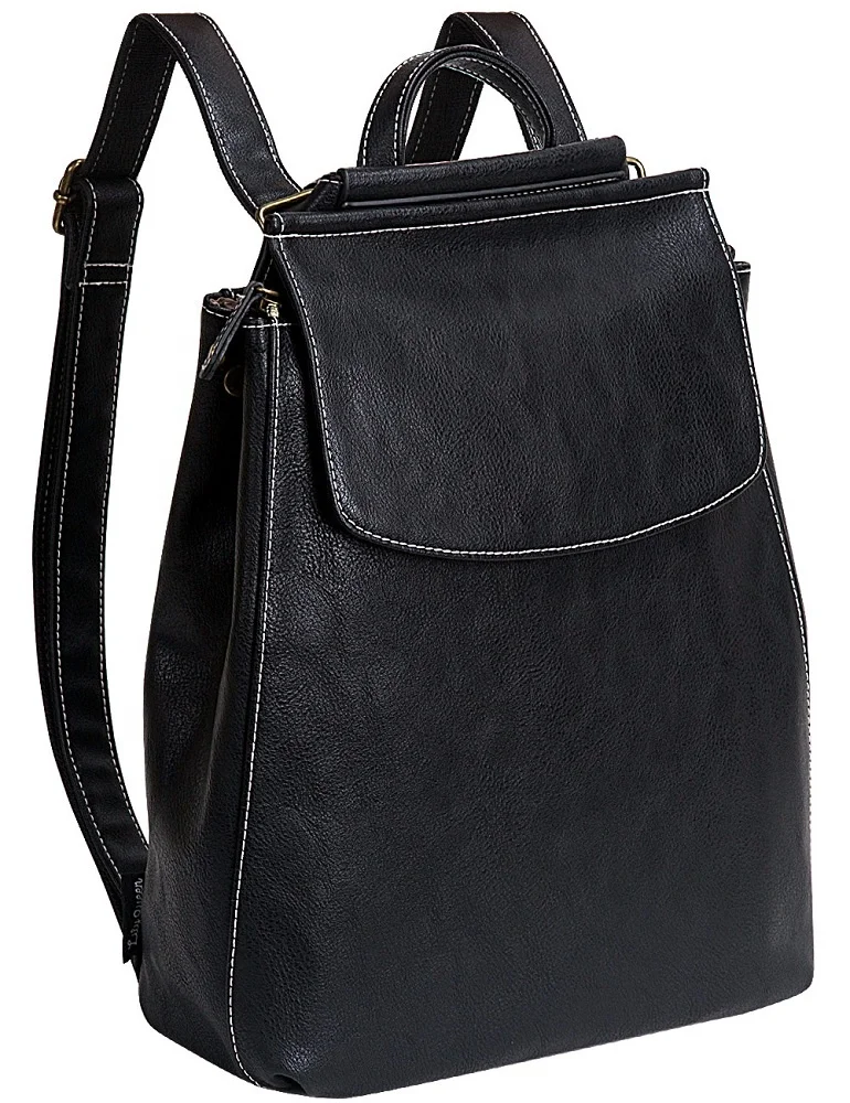 Soft pu leather crossbody bag slim backpack women