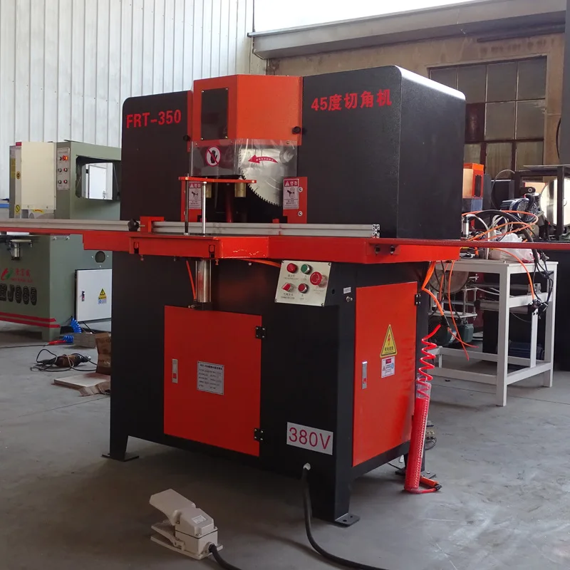 Automatic aluminum alloy  45 degree double head angle cutting machine door frame photo frame angle cutting machine