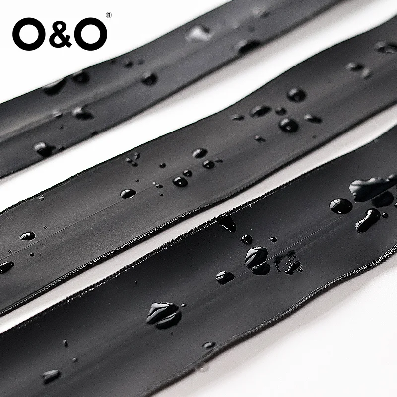 O&O Zip up Custom Zipper 3# 5# 8# Waterproof Zipper TPU Coating Nylon Invisible Zip for Waterproof Zipper Bag