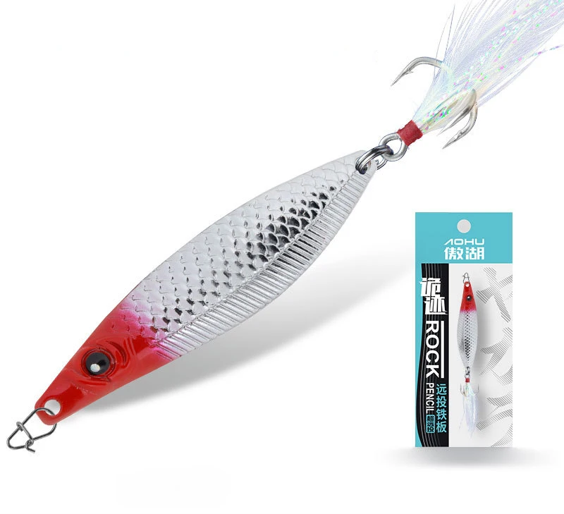 Saltwater fishing jigging lure shore cast slow pitch S shape 5g 7g 10g 15g 20g metal jig lure phosphorus