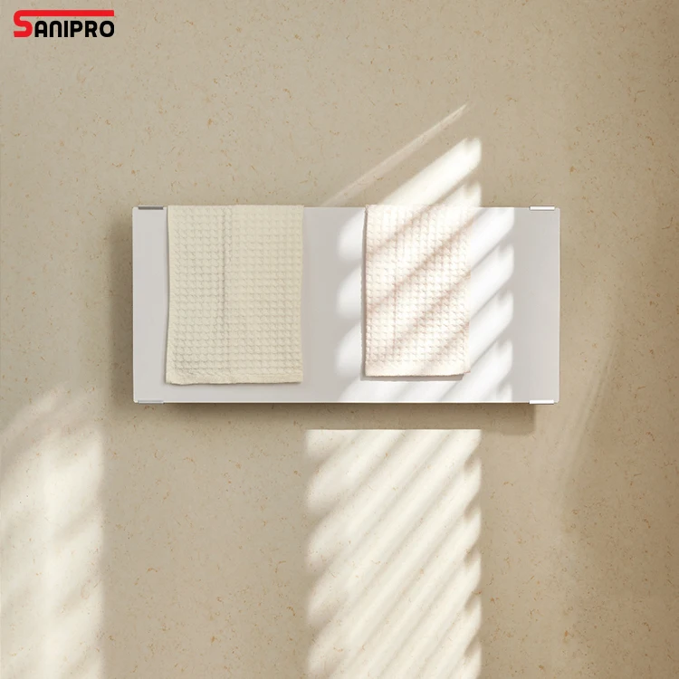 SANIPRO High Quality OEM Service Towel Warmer Graphene Heated Sterilization Mite Removal Electric Towel Rack for Bathroom