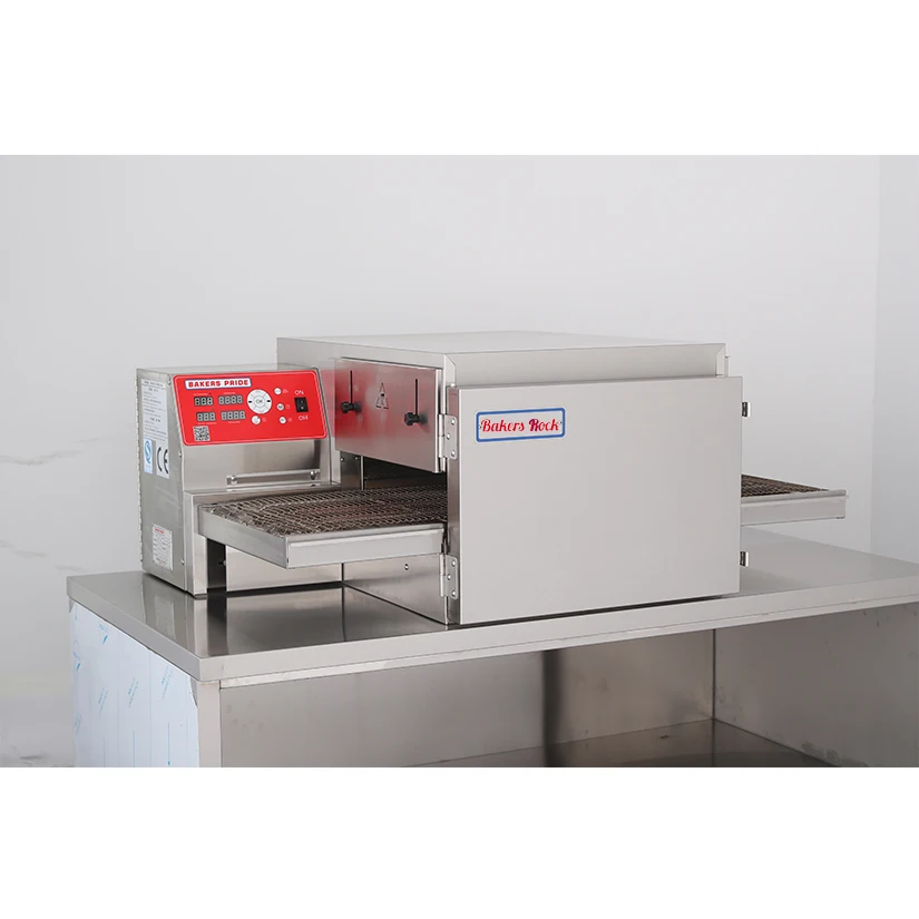 2021 Latest Products commercial single deck impingment conveyor pizza oven