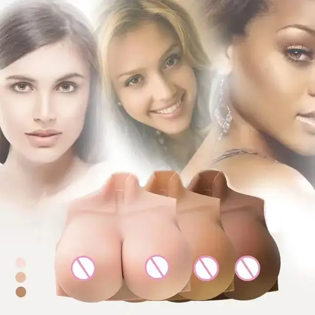 T-C2  Silicone Breast Forms Realistic Artificial Boobs Tits Crossdresser Shemale Transgender Drag Queen