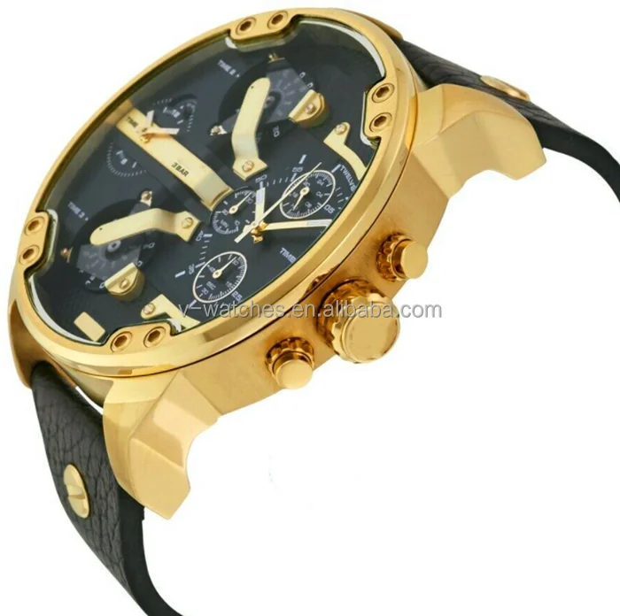 Мужские кварцевые часы DZ, кожаный большой циферблат, стальной ремешок, военные часы dz7371, мужские горячие модные стильные деловые мужские наручные часы DZ7394