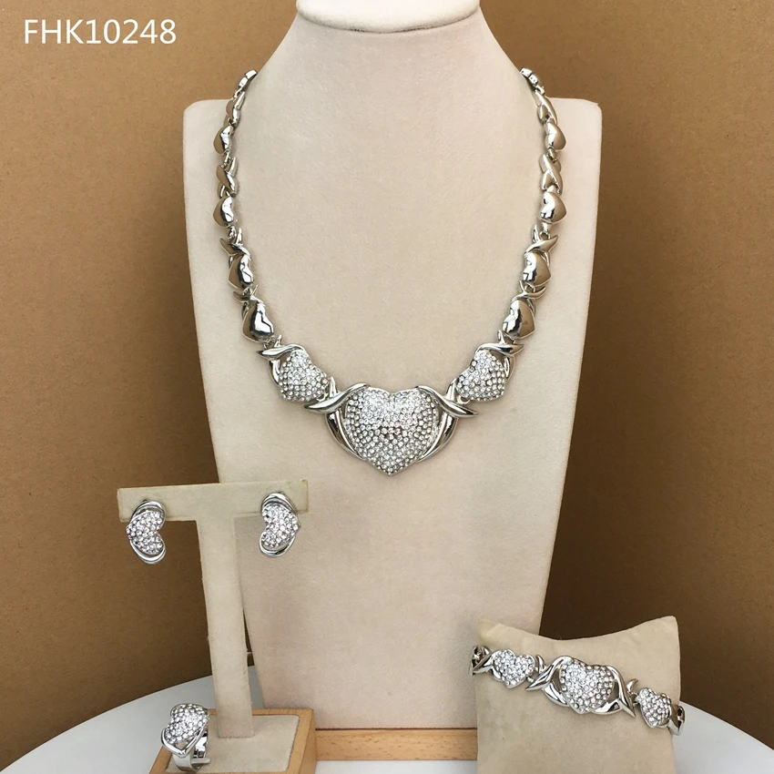 Yuminglai  Italian Gold Plated Jewelry Sets  XOXO Jewelry  Gold Plated Jewelry for Women  FHK10204
