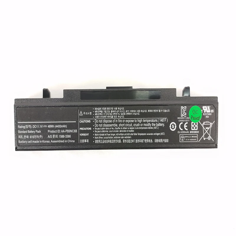 Laptop battery replacement R428 R470 for SAMSUNG Q318 R439 R580 R730 RV509 RV511Series AA-PB9NC6B