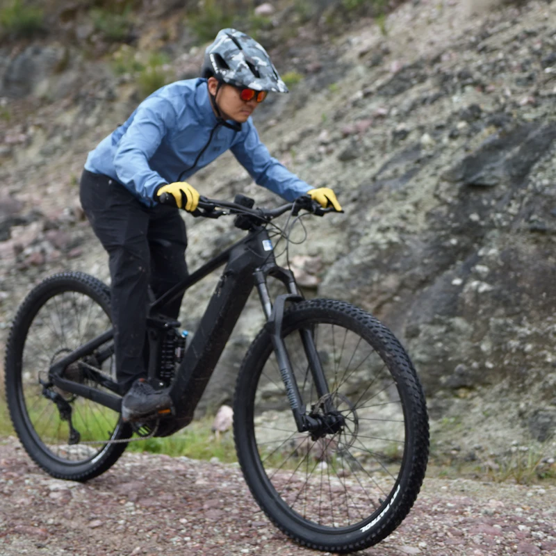 carbon frame full suspension big power central motor ebike