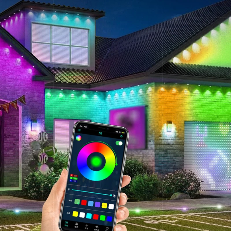 Holiday High Quality Christmas LED Pixel Light DC24V RGB RGBW Detachable Point Light Source For Landscape Building outdoor