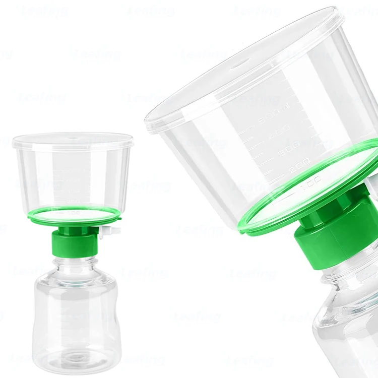 High quality 0.10um 0.22um 0.45um Pore Size PES filter membrane  Lab disposable filtration unit vacu Filter