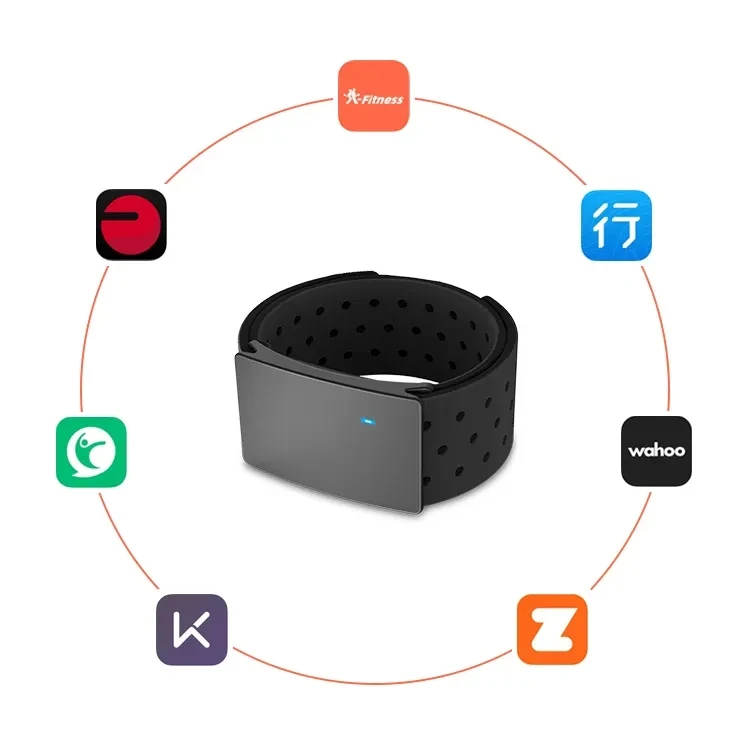 Bluetooth5.0 ANT+  Heart Rate Sensor Armband Body Temperature Cycling Fitness Tracker