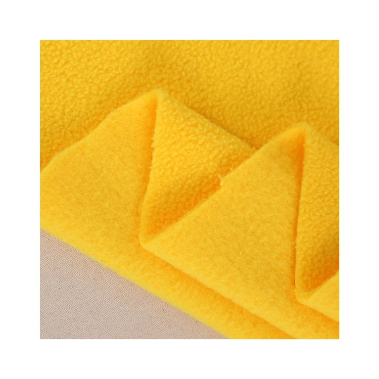 Customized Professional 100% Polyester Single-Sided Fleece Fabric 144f Double Brushed Flannel Coat Carpet