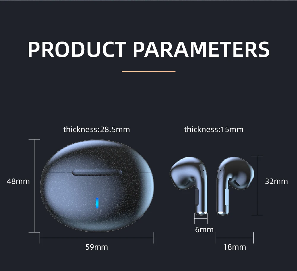 2022 trending Mic Volume touch control Handfree Earphones Mobile Phones Earphone Headphone gaming TWS E99