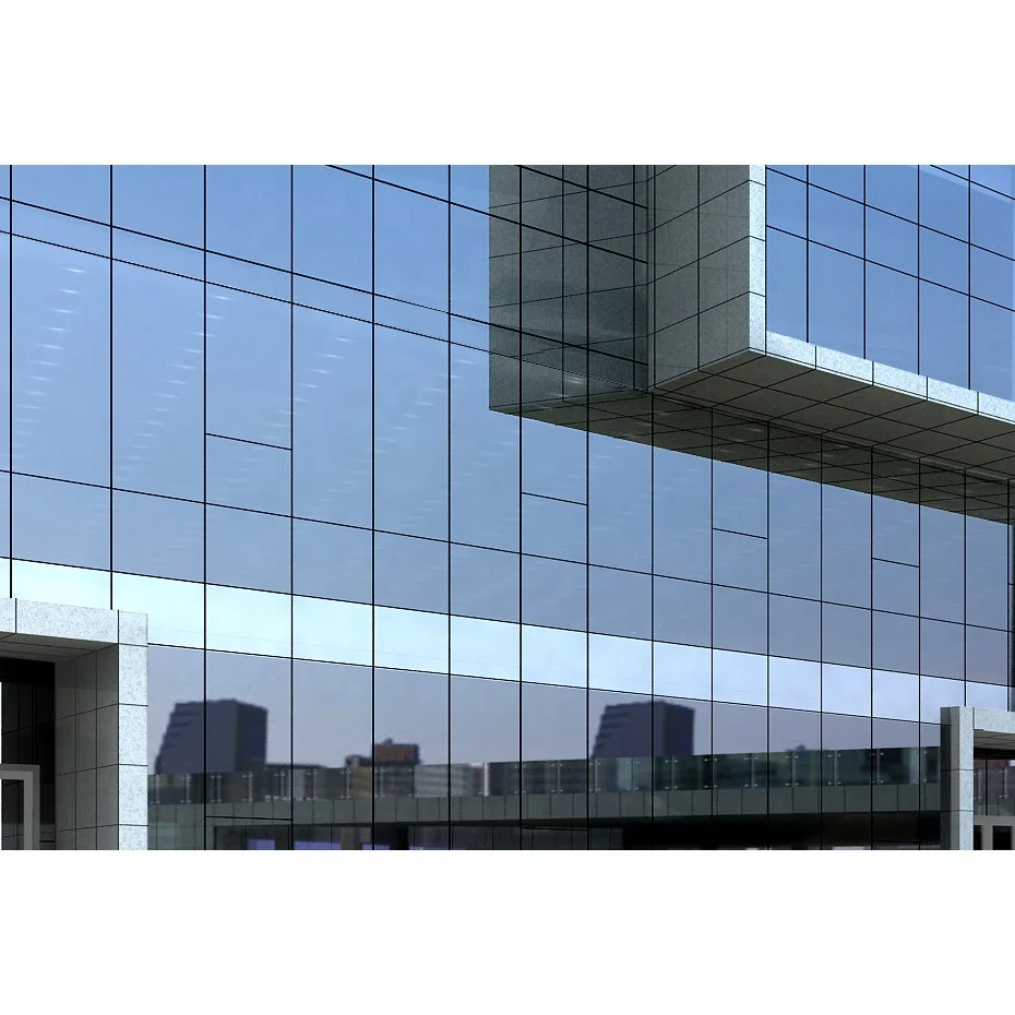frameless tempered glass curtain wall from china manufacturer