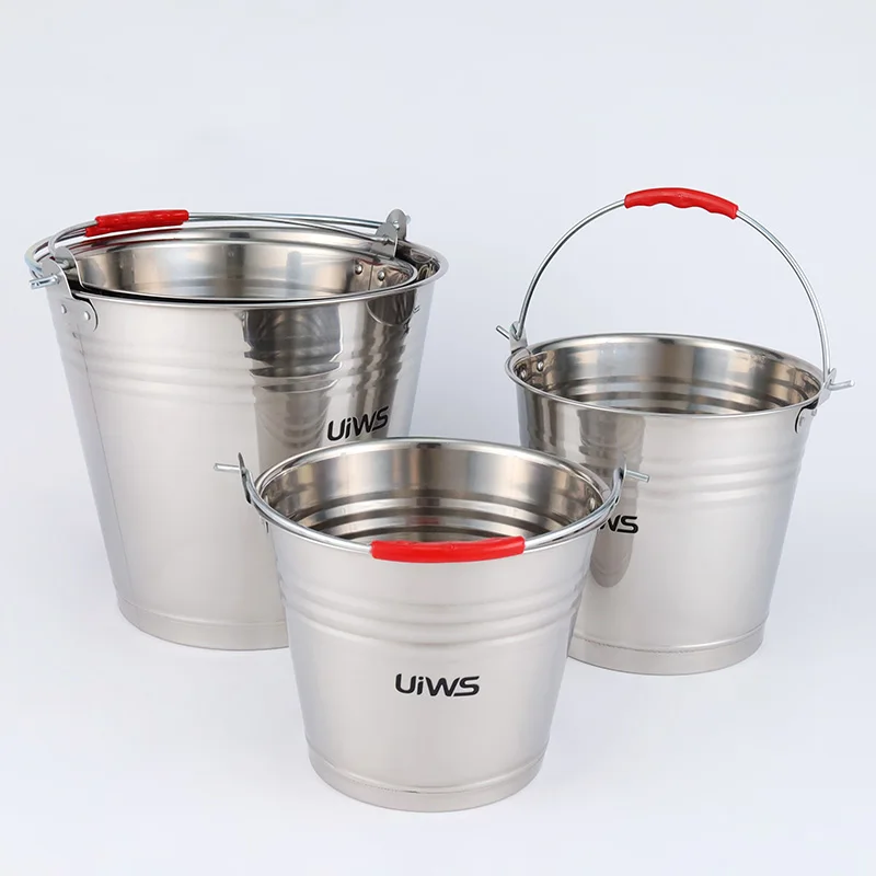 Large capacity 8-20L stainless steel ice bucket multifunctional water /wine bucket for ktv home