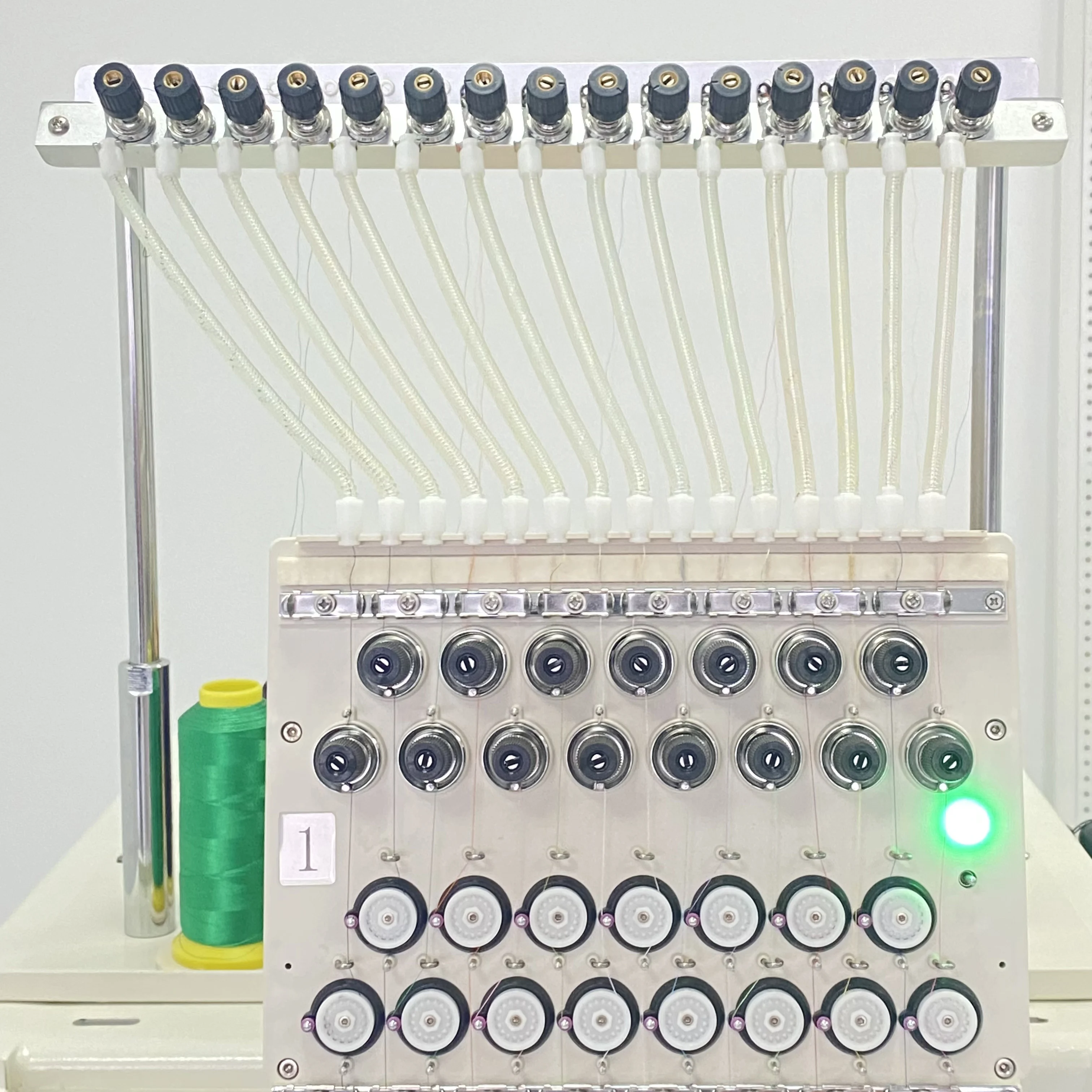 QHM factory 12/15 needles high speed computerized 1 head embroidery machine for tshirt