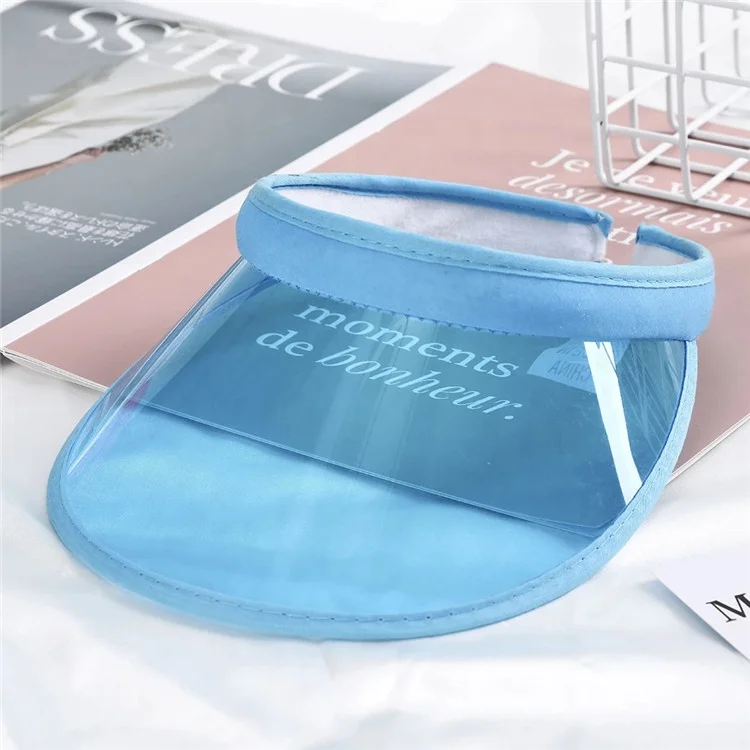 
Wholesale Unisex Sky Blue Sun Visor Hat Headband Cap For Golf Tennis Stag Poker Party hat 