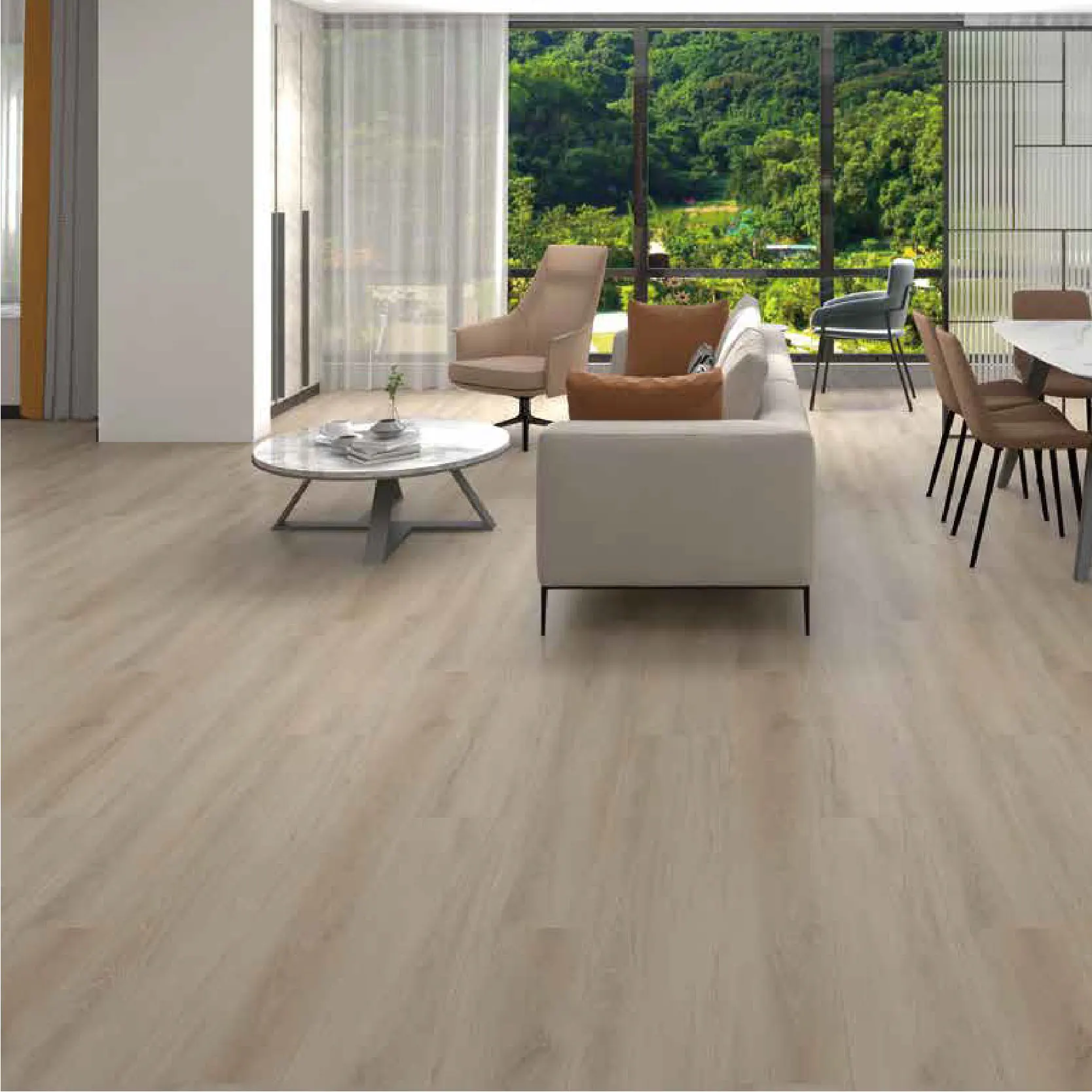 Waterproof pvc wood style LVT Flooring PVC Floor Tile Easy installation vinyl flooring