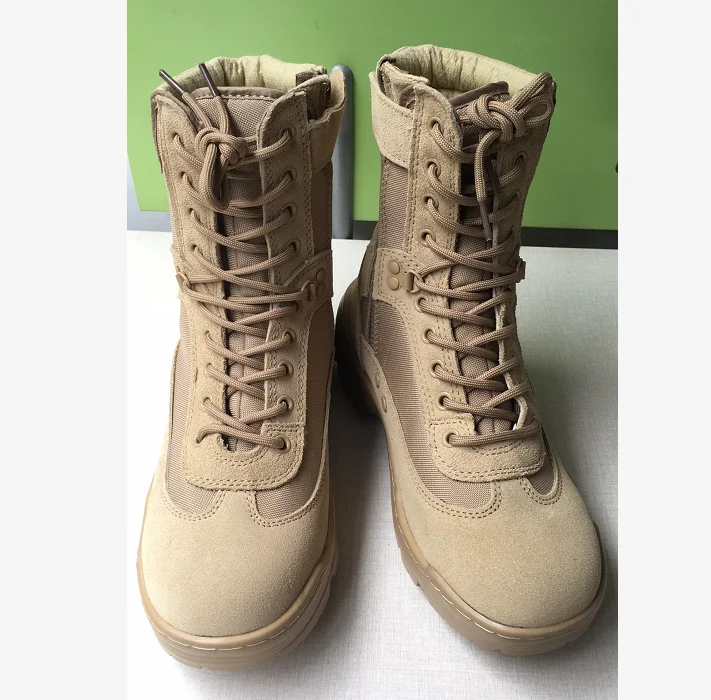 Definite TSB111-1 PU Outsole light weight tactical combat boots suede or black smooth leather customer made 10 pairs eyelets