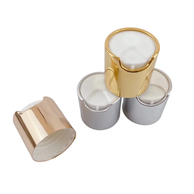 100 ml Plastic Disk Disc Top Cap for Cosmetic Bottle Aluminum