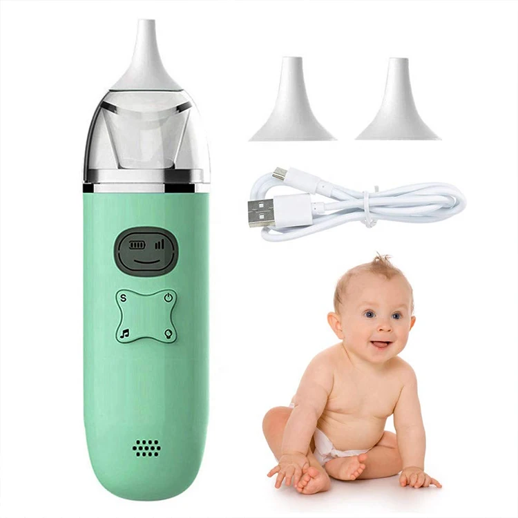 2 in 1 USB Rechargeable Three-speed Electric Baby Nasal Aspirator with music