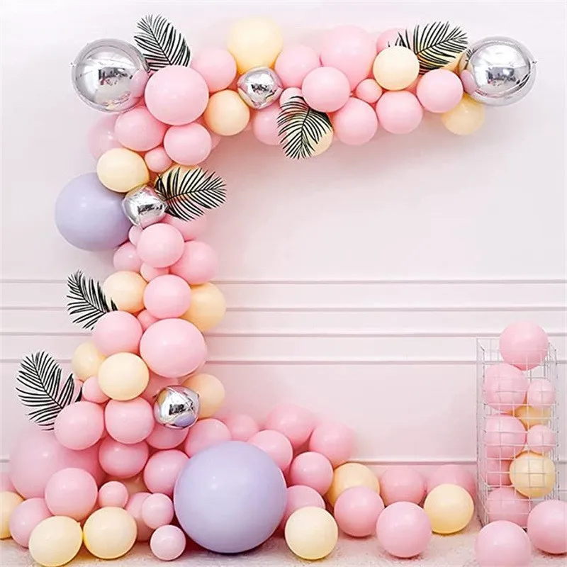 Pastel Decorative Balloon, Wedding Birthday Balloons Garland Arch Kit Foil Wedding Balloons//