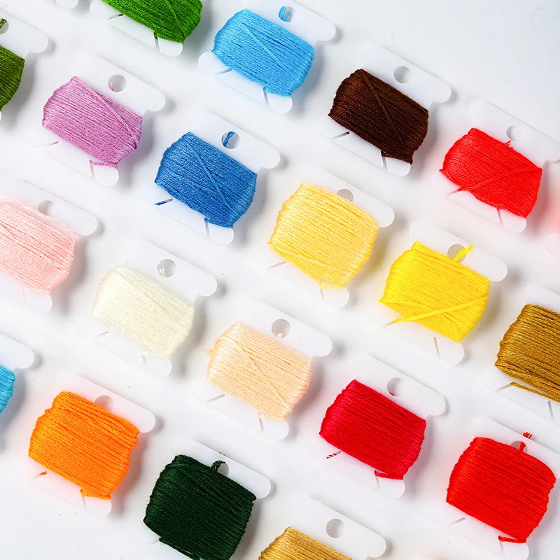 24/36/50/100 Wholesale Embroidery Thread Spool Kit Cross Stitch Thread Tool Organizer Storage Box