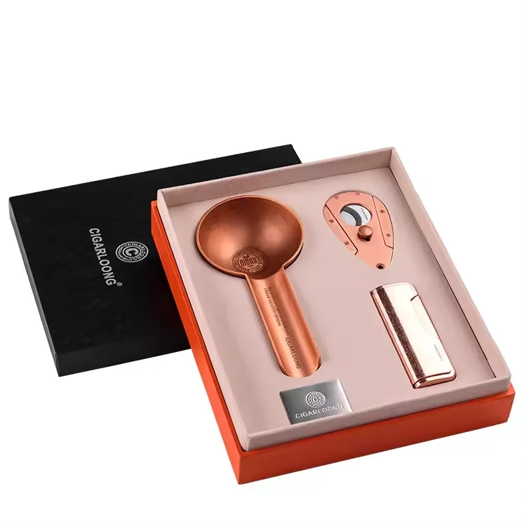 CIGARLOONG Deluxe сигарный нож Подарочный набор сигарных аксессуаров ножей и зажигалок подарочная коробка