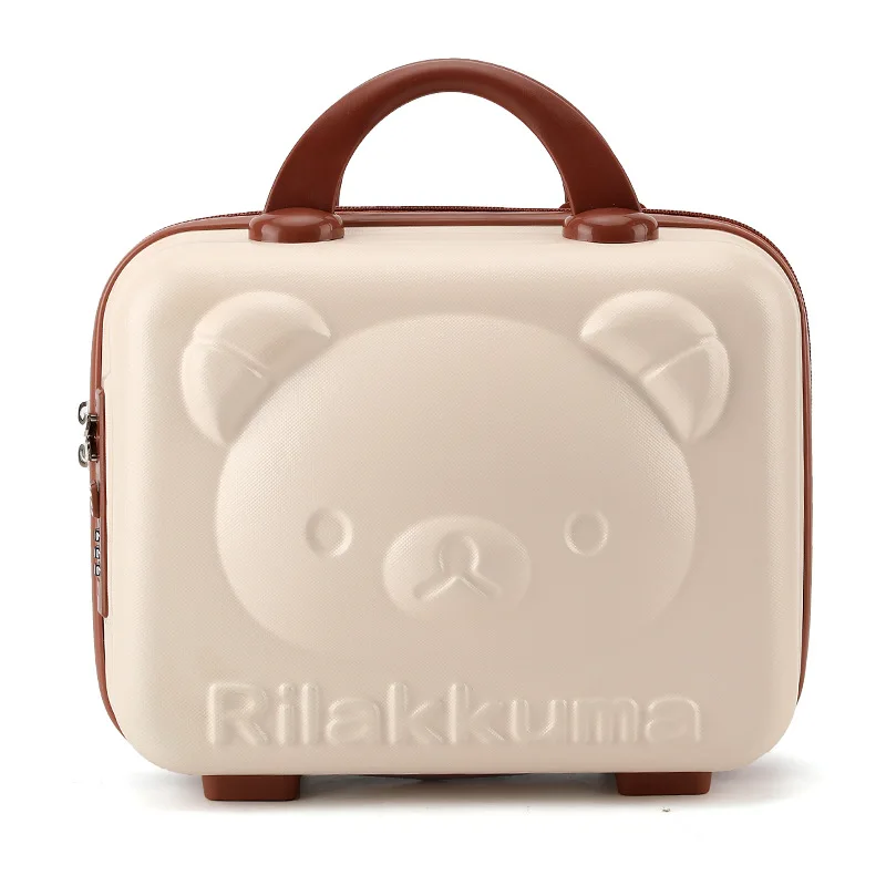 High Quality Children Mini Luggage Case Handbag Portable 14 Inch Cosmetic Makeup Organizer Suitcase Gift Box Hard Shell