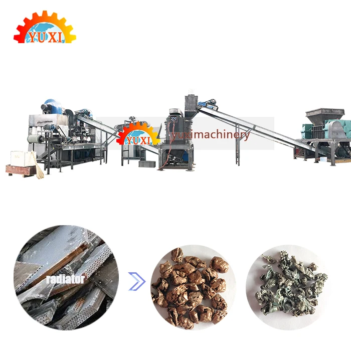 
Copper And Aluminum Recycle Machine Air Conditioner Scrap Radiator Recycling Machine 