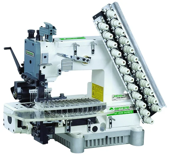 12 needle sewing machine with pintuck device