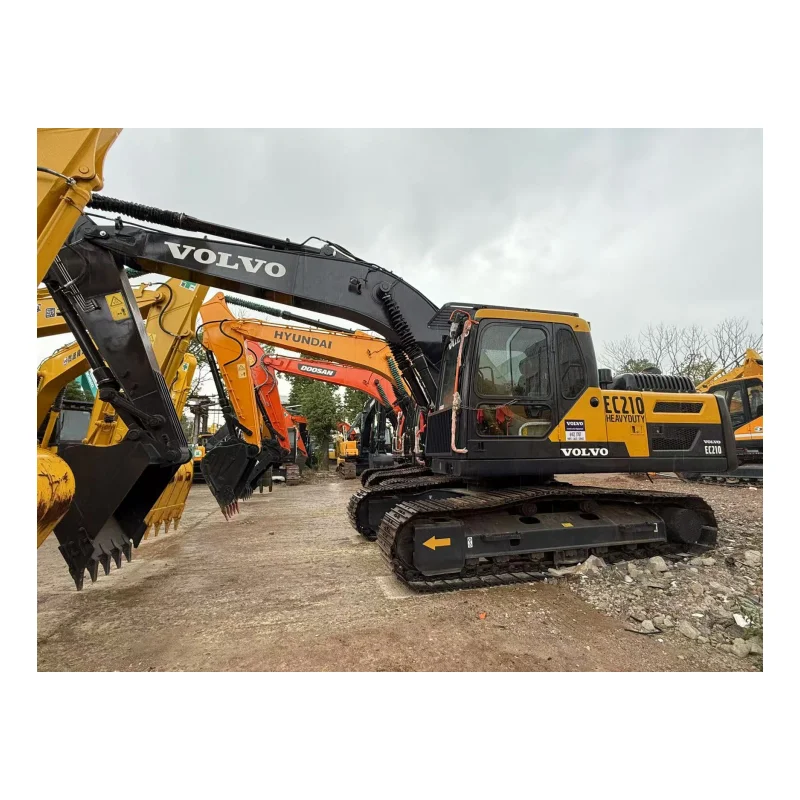 Новая цена Гусеничные экскаваторы VOLVO EC210 21ton гидравлическая строительная техника б/у экскаватор для продажи