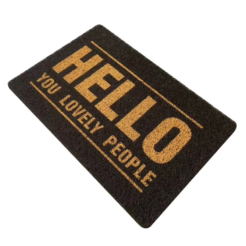 
Custom Doormat Door Price Of Plastic Carpet Entrance Welcome Floor Pvc Doormat Outdoor 