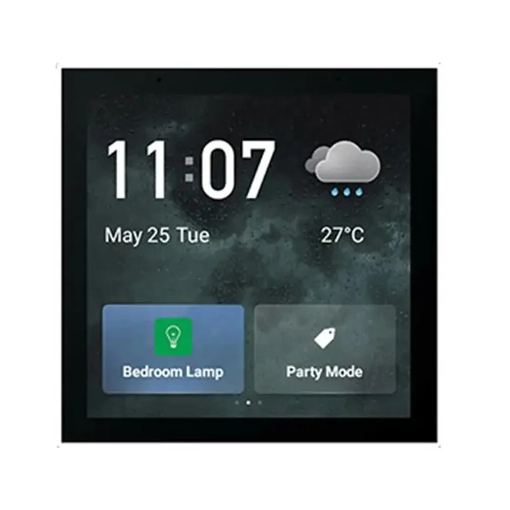 4 Inches EU Standard Smart Home System Multi-functional Scene Tuya Zigbee Gateway In-wall Touch Central Control Panel