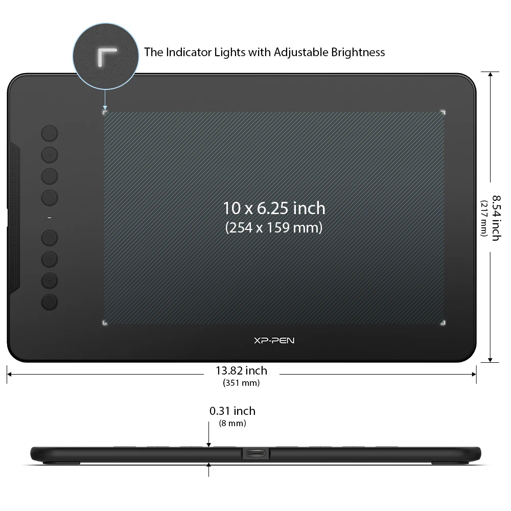 
Графический планшет XP-Pen Deco 01 V2, цифровой бумажный планшет для рисования 