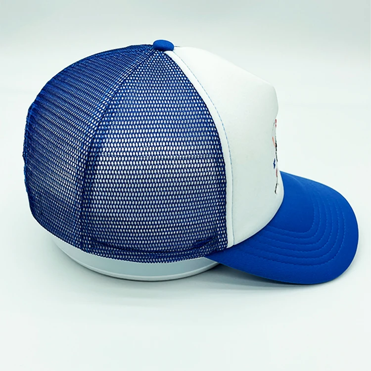 High Quality Cotton Embroidery Logo Foam Trucker Hat Vendor Custom Printing Two Tone Men Women 5 Panel Mesh Hats