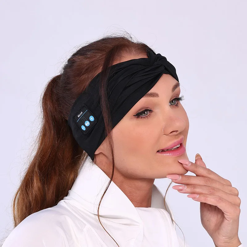 Лидер продаж, унисекс, повязка для волос с Bluetooth, красочный Камуфляжный дизайн, спортивная повязка с микрофоном для бега и езды