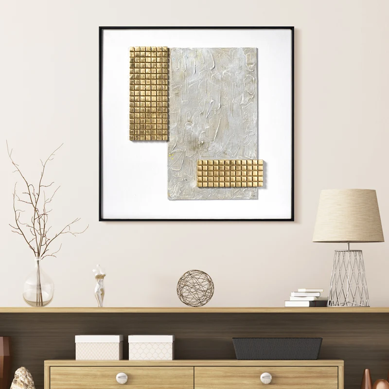 Luxury Design modern hanging furniture Hand-made mosaics 3D wall art for living room home hotel design Framed art home decor