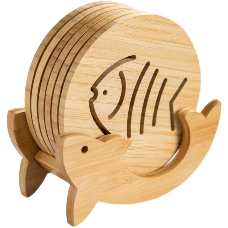 Creative New Chinese Restaurant Bamboo Placemat Simple Small Fresh Casserole Hot Mat Wood Crafts Wooden Boxes Wall Signs