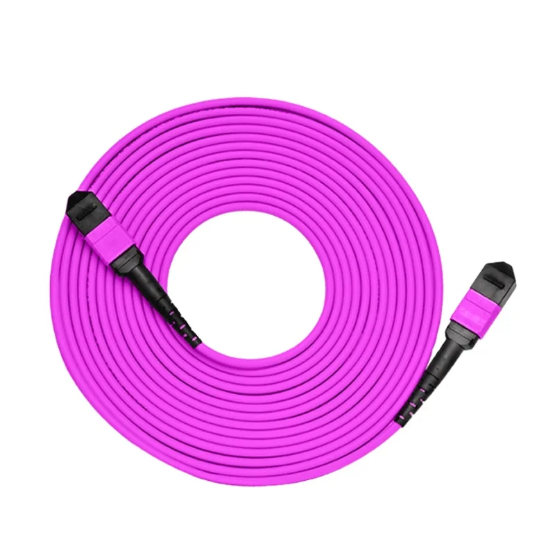Оптовая продажа по 8-12-24-Core пучковой MPO-MPO/MTP-OM4 10-Gigabit 40G/100G многомодовый волоконно-оптический соединительный