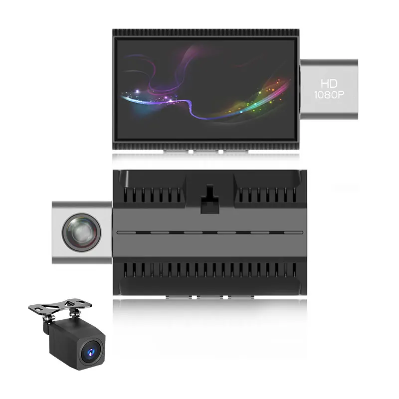 AOEDI AD363 Hidden Smart Touch Screen 1080P Dual Lens Live Streaming 4G Adas Dash Cam Android DVR Camera for Car