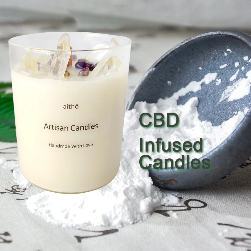 
 Свечи CBD, хрустальные свечи, частная торговая марка, ароматические свечи cbd  