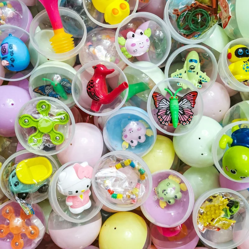 Classic 75MM PP Plastic Egg Gashapon Capsule Toys Unisex Kids Vending Machine Ball Gift Playing Bulk Capsule Machine Plastic