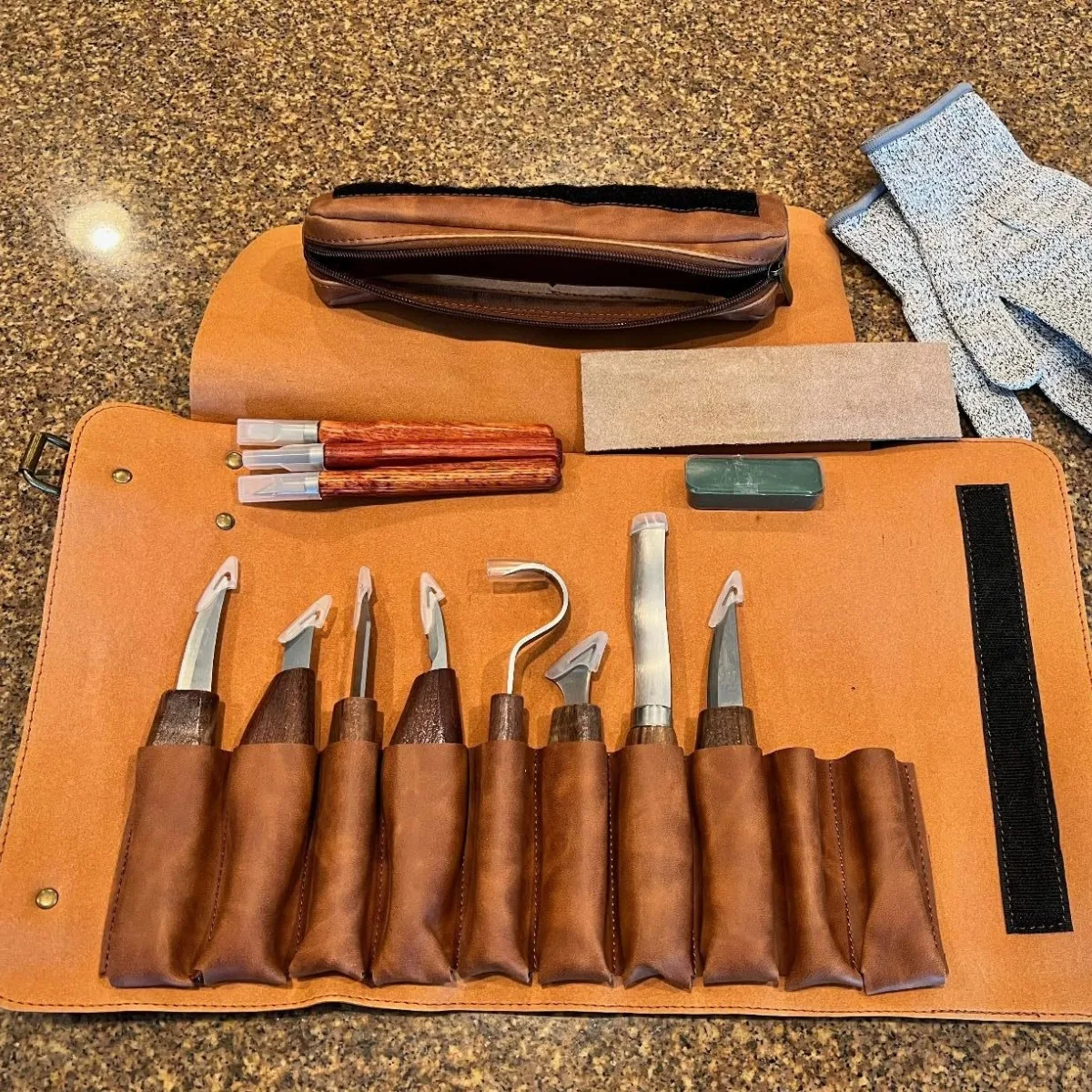 Wholesale 15Pcs/Set Wood Carving Tools Spoon Carving Hand Tool Set For DIY